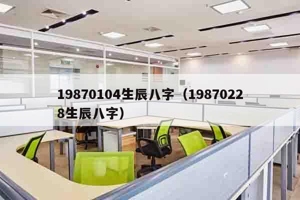 19870104生辰八字（19870228生辰八字）