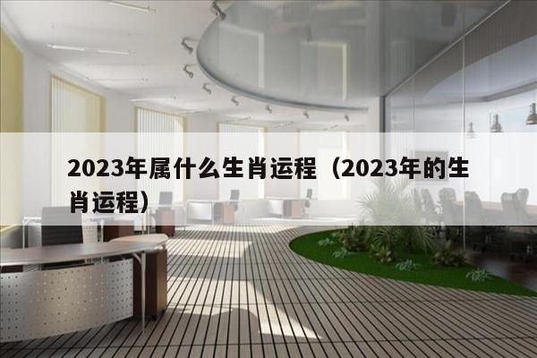 2023年属什么生肖运程（2023年的生肖运程）