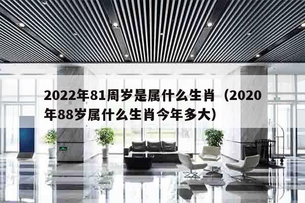 2022年81周岁是属什么生肖（2020年88岁属什么生肖今年多大）
