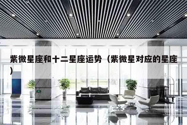 紫微星座和十二星座运势（紫微星对应的星座）