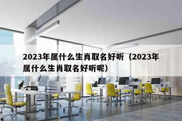 2023年属什么生肖取名好听（2023年属什么生肖取名好听呢）