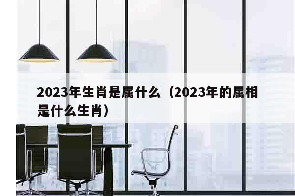 2023年生肖是属什么（2023年的属相是什么生肖）