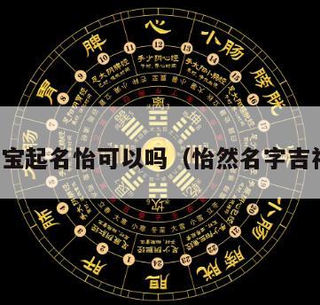 猪宝宝起名怡可以吗（怡然名字吉祥吗）