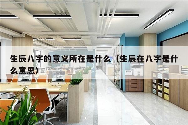 生辰八字的意义所在是什么（生辰在八字是什么意思）