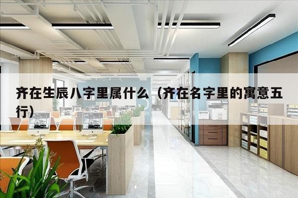 齐在生辰八字里属什么（齐在名字里的寓意五行）