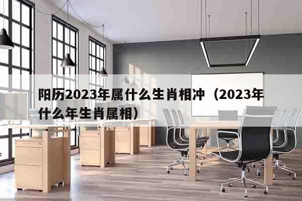 阳历2023年属什么生肖相冲（2023年什么年生肖属相）
