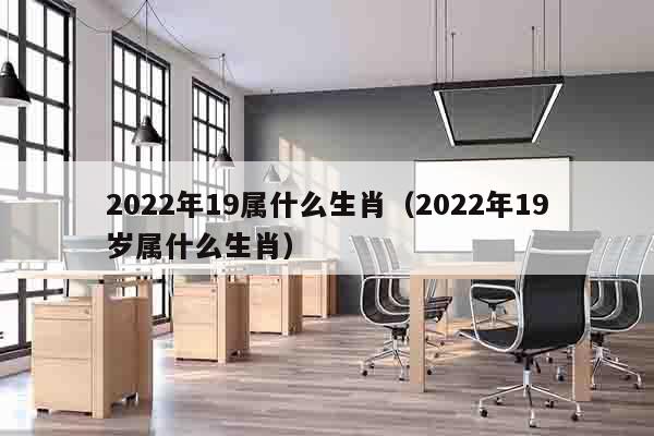 2022年19属什么生肖（2022年19岁属什么生肖）