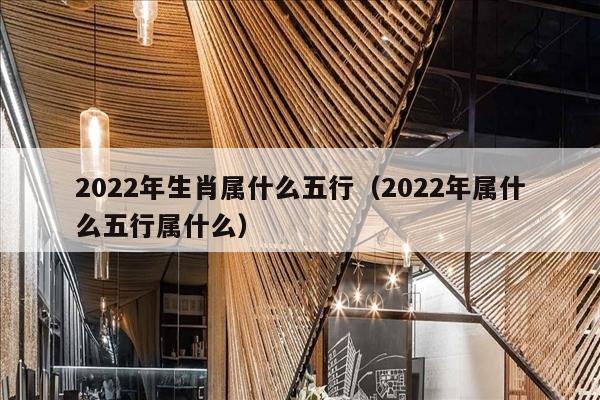 2022年生肖属什么五行（2022年属什么五行属什么）