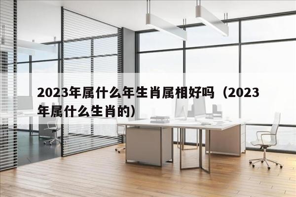 2023年属什么年生肖属相好吗（2023年属什么生肖的）