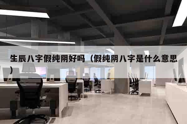 生辰八字假纯阴好吗（假纯阴八字是什么意思）