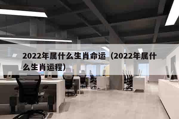 2022年属什么生肖命运（2022年属什么生肖运程）