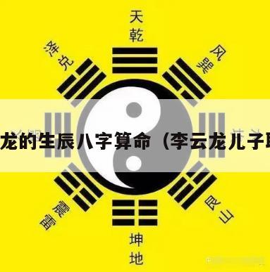 李云龙的生辰八字算命（李云龙儿子取名）