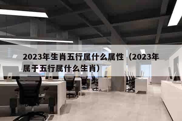2023年生肖五行属什么属性（2023年属于五行属什么生肖）