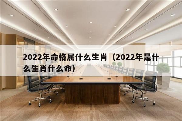 2022年命格属什么生肖（2022年是什么生肖什么命）