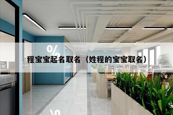 程宝宝起名取名（姓程的宝宝取名）