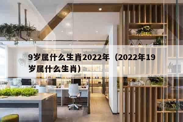 9岁属什么生肖2022年（2022年19岁属什么生肖）