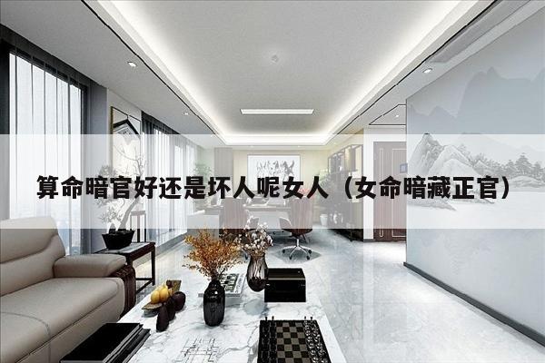 算命暗官好还是坏人呢女人（女命暗藏正官）
