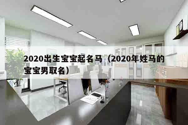 2020出生宝宝起名马（2020年姓马的宝宝男取名）