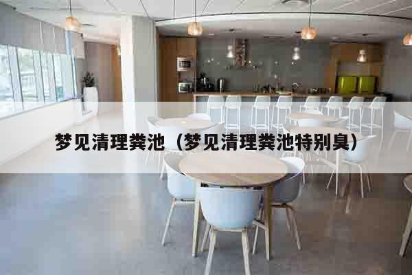 梦见清理粪池（梦见清理粪池特别臭）