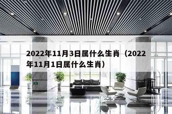 2022年11月3日属什么生肖（2022年11月1日属什么生肖）