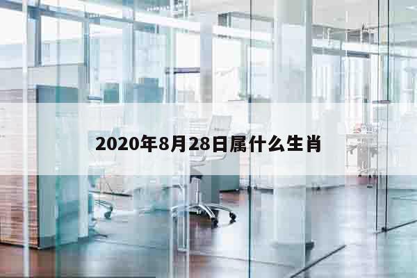 2020年8月28日属什么生肖