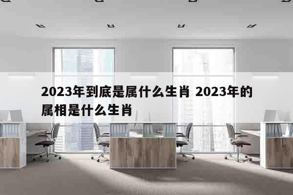 2023年到底是属什么生肖 2023年的属相是什么生肖
