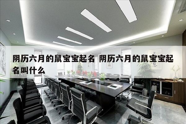 阴历六月的鼠宝宝起名 阴历六月的鼠宝宝起名叫什么