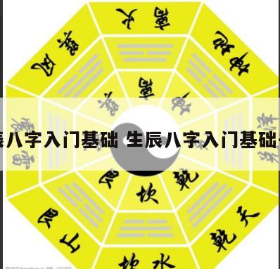生辰八字入门基础 生辰八字入门基础书籍
