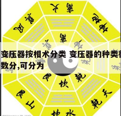 小型变压器按相术分类 变压器的种类很多,按相数分,可分为