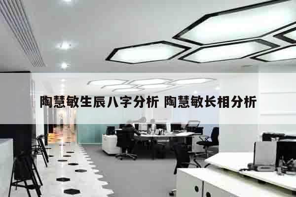 陶慧敏生辰八字分析 陶慧敏长相分析