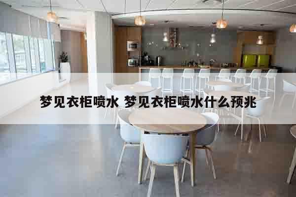 梦见衣柜喷水 梦见衣柜喷水什么预兆