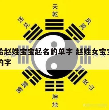 适合给赵姓宝宝起名的单字 赵姓女宝宝取名适合的字
