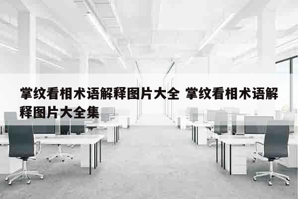 掌纹看相术语解释图片大全 掌纹看相术语解释图片大全集