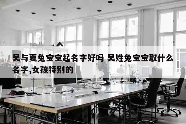 吴与夏兔宝宝起名字好吗 吴姓兔宝宝取什么名字,女孩特别的