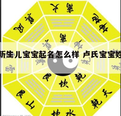 卢氏新生儿宝宝起名怎么样 卢氏宝宝姓名大全