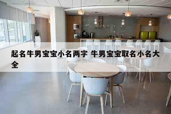 起名牛男宝宝小名两字 牛男宝宝取名小名大全