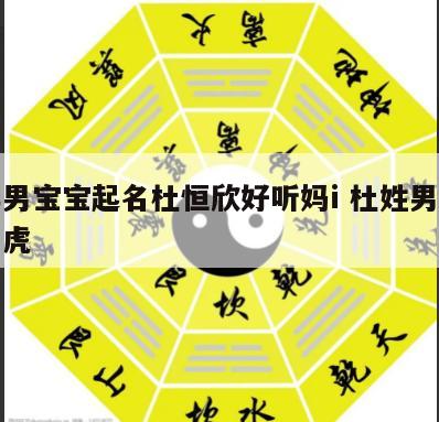 虎年男宝宝起名杜恒欣好听妈i 杜姓男孩起名属虎