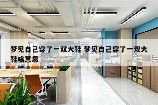 梦见自己穿了一双大鞋 梦见自己穿了一双大鞋啥意思
