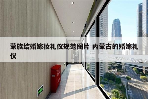 蒙族结婚嫁妆礼仪规范图片 内蒙古的婚嫁礼仪