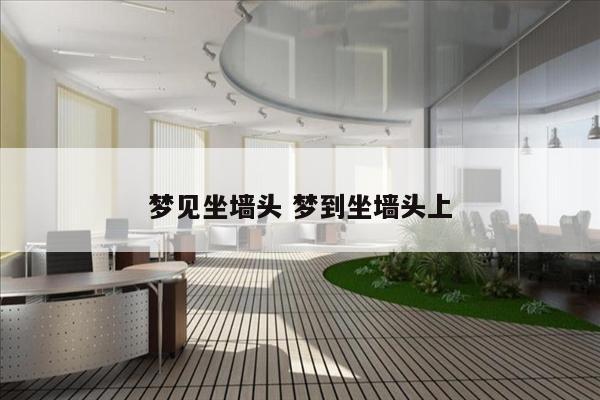梦见坐墙头 梦到坐墙头上