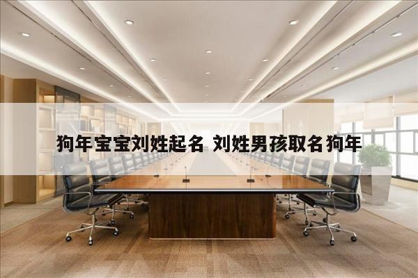 狗年宝宝刘姓起名 刘姓男孩取名狗年
