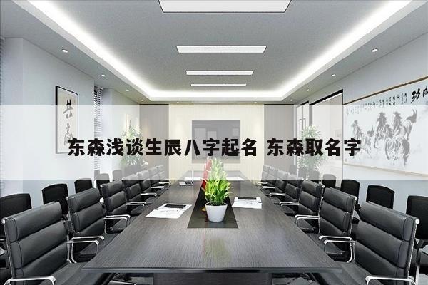 东森浅谈生辰八字起名 东森取名字