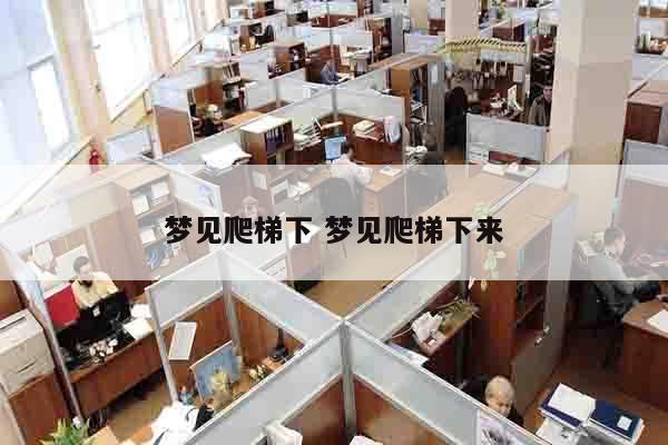 梦见爬梯下 梦见爬梯下来