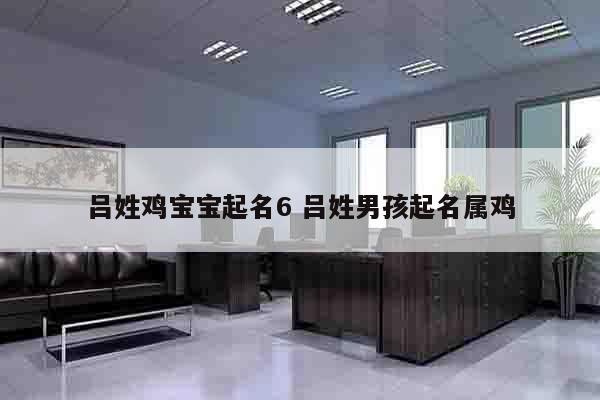 吕姓鸡宝宝起名6 吕姓男孩起名属鸡