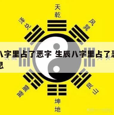 生辰八字里占了恶字 生辰八字里占了恶字什么意思