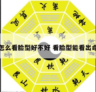 相术怎么看脸型好不好 看脸型能看出命运吗