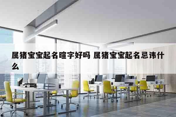 属猪宝宝起名暄字好吗 属猪宝宝起名忌讳什么