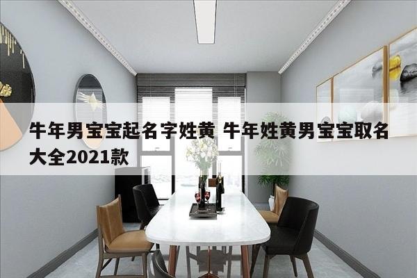 牛年男宝宝起名字姓黄 牛年姓黄男宝宝取名大全2021款