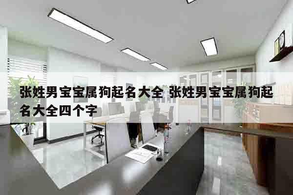 张姓男宝宝属狗起名大全 张姓男宝宝属狗起名大全四个字