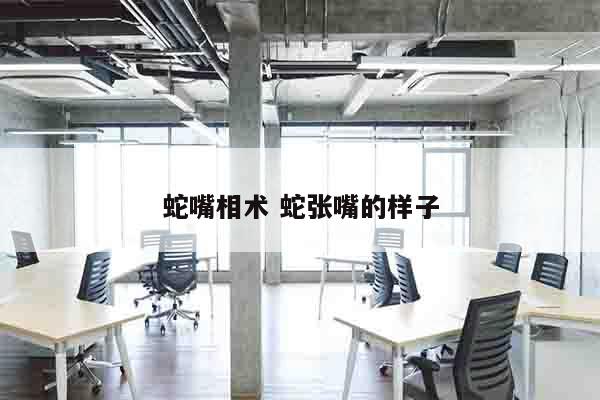 蛇嘴相术 蛇张嘴的样子